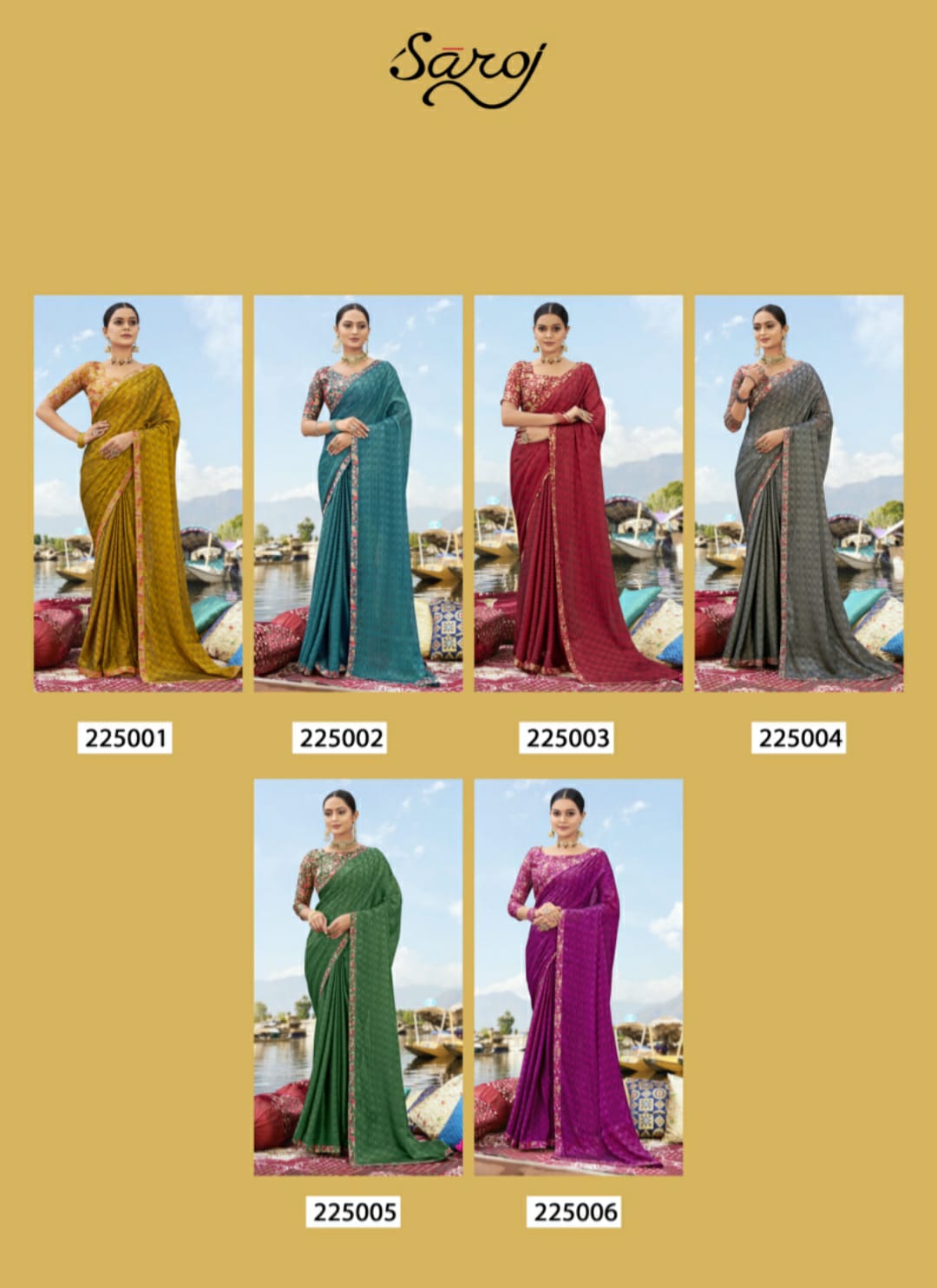 Saroj Vaidehi Festive Wear Georgette Heavy Designer Fancy Saree Collection